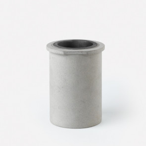 Refractory + graphite crucible