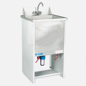 Washbasin with pump